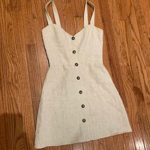 Reformation linen mini dress